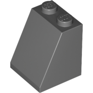 Lego kostka (kostička) 2x2x2 sklon (šikmá) 65°, tmavě modro šedá (4210760, 4234534)